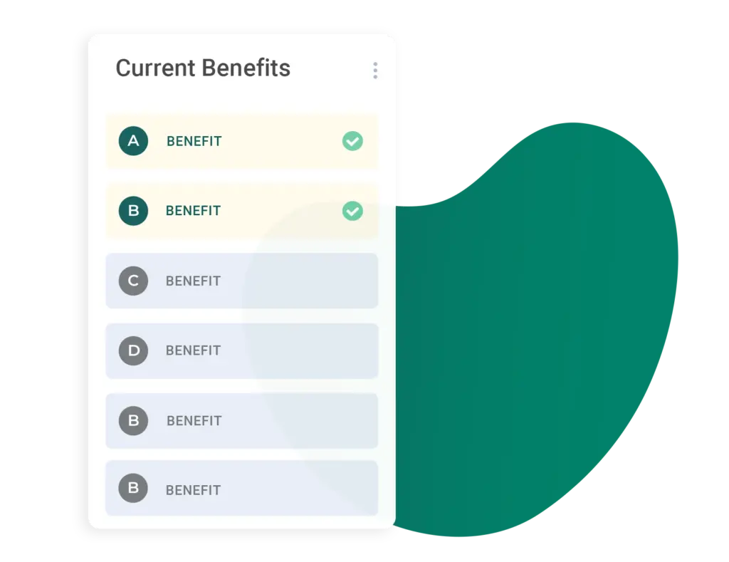 current benefits graphic