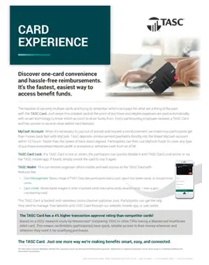 MyTASC Card Experience Document