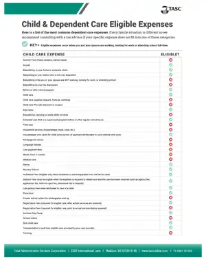 Childcare and Dependent Care Eligible Expense Brochure